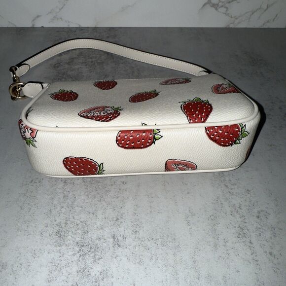 NWT Coach Nolita 19 Leather Shoulder Bag With Strawberry Print CAL25 - Picture 6 of 6